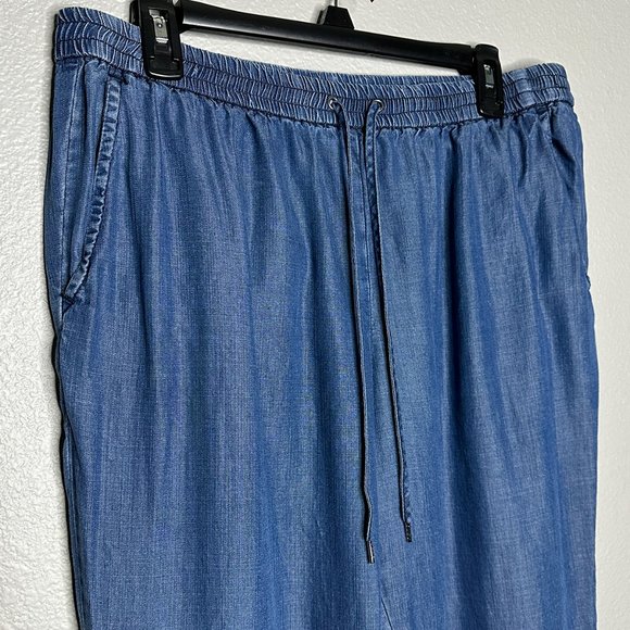 Catherine Pants Slip On Draw String Elastic Waistband  Size Large - Picture 3 of 9